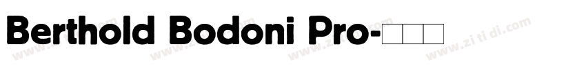 Berthold Bodoni Pro字体转换